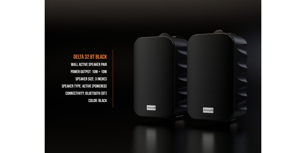 Audibax Delta 32 BT Black Pareja de Altavoces Instalación Bluetooth-gallery-4